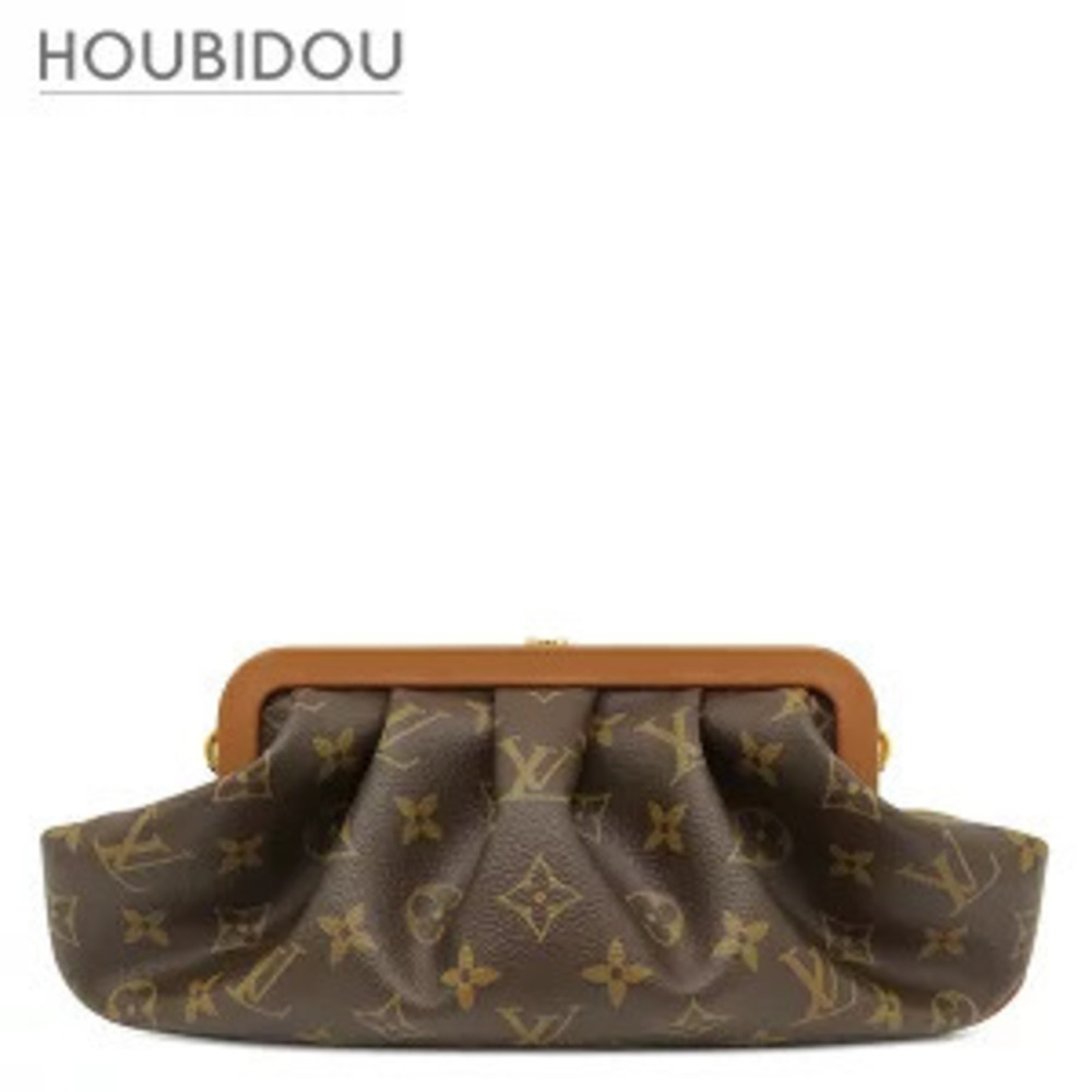 Louis Vuitton bag Boursico EW Monogram canvas clutch shoulder